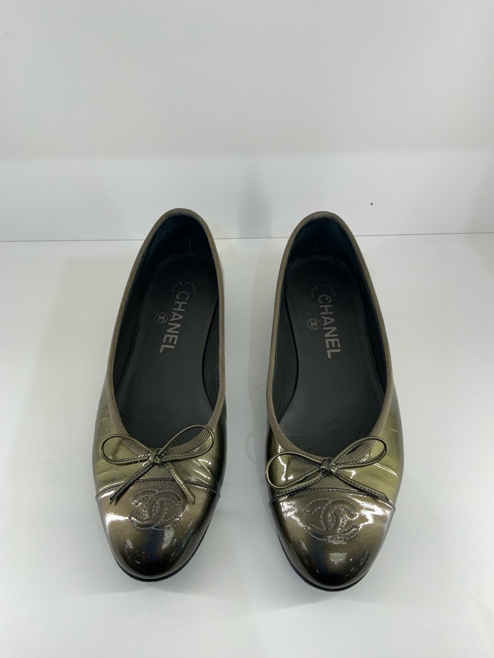 CHANEL Classic Ballet Flats Sz 36.5